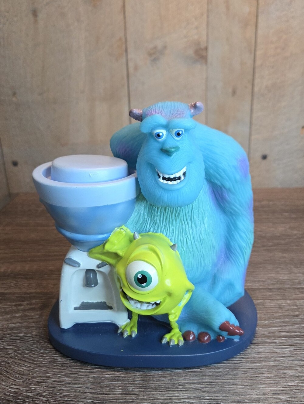 DISNEY PIXAR MONSTERS INC. SULLEY & MIKE Water Cooler Figure 9" Cup Holder